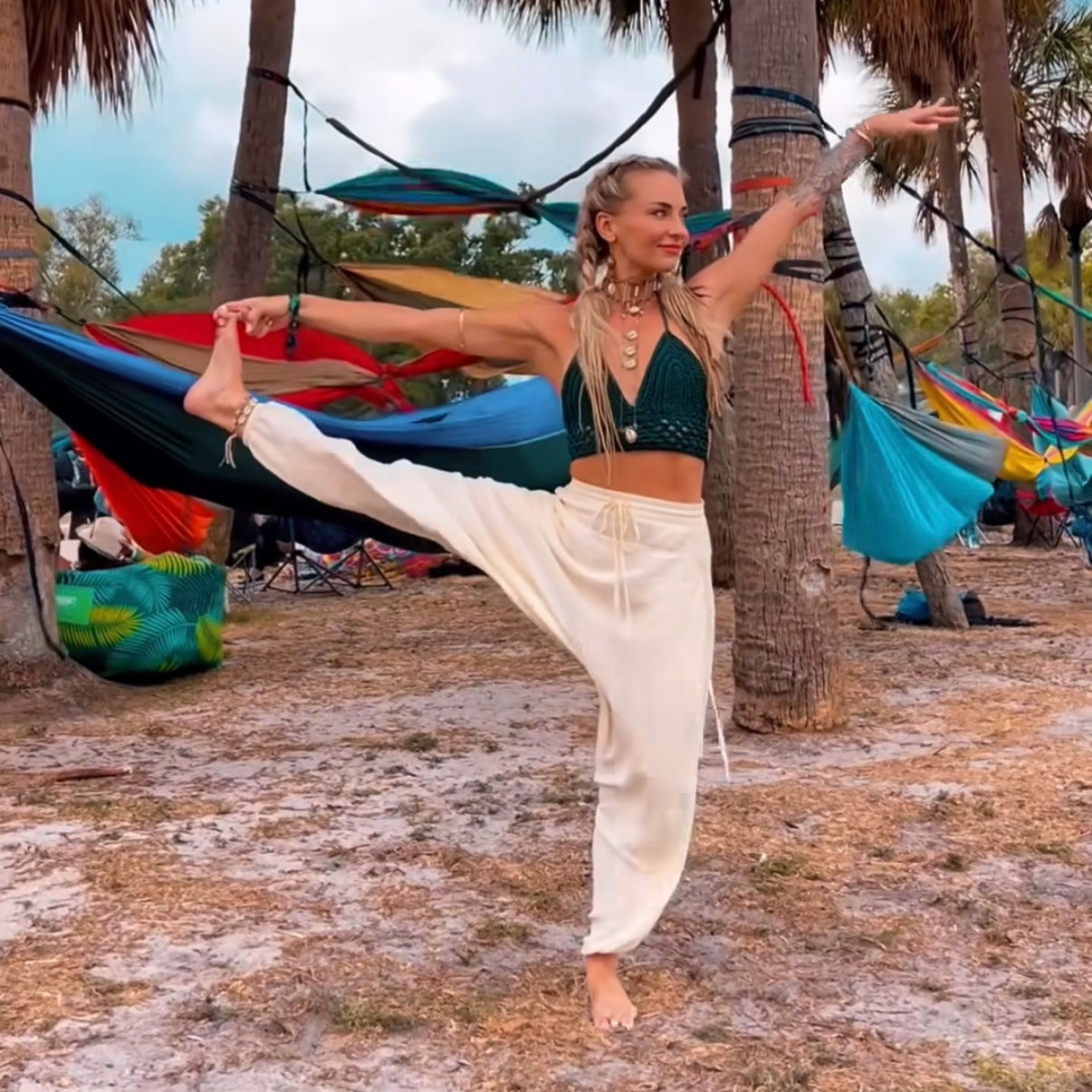 From Yoga Mat to Street Style: The Versatility of the Flower Harem Jumper by Buddha Pants