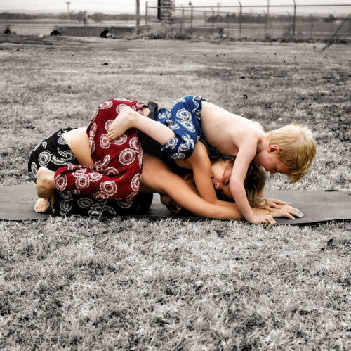 Childs pose to the max! “Do all things with love.” | Kids...