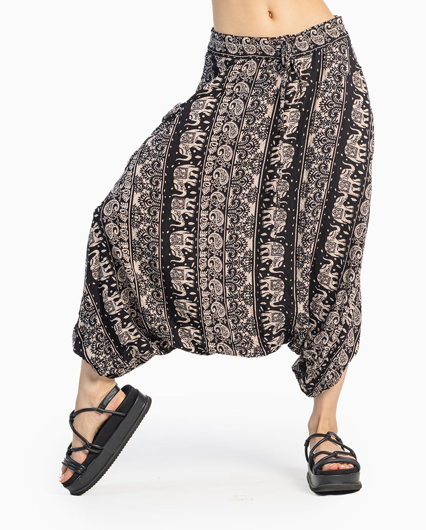 black lotus harem pants loose fit #color_red lotus