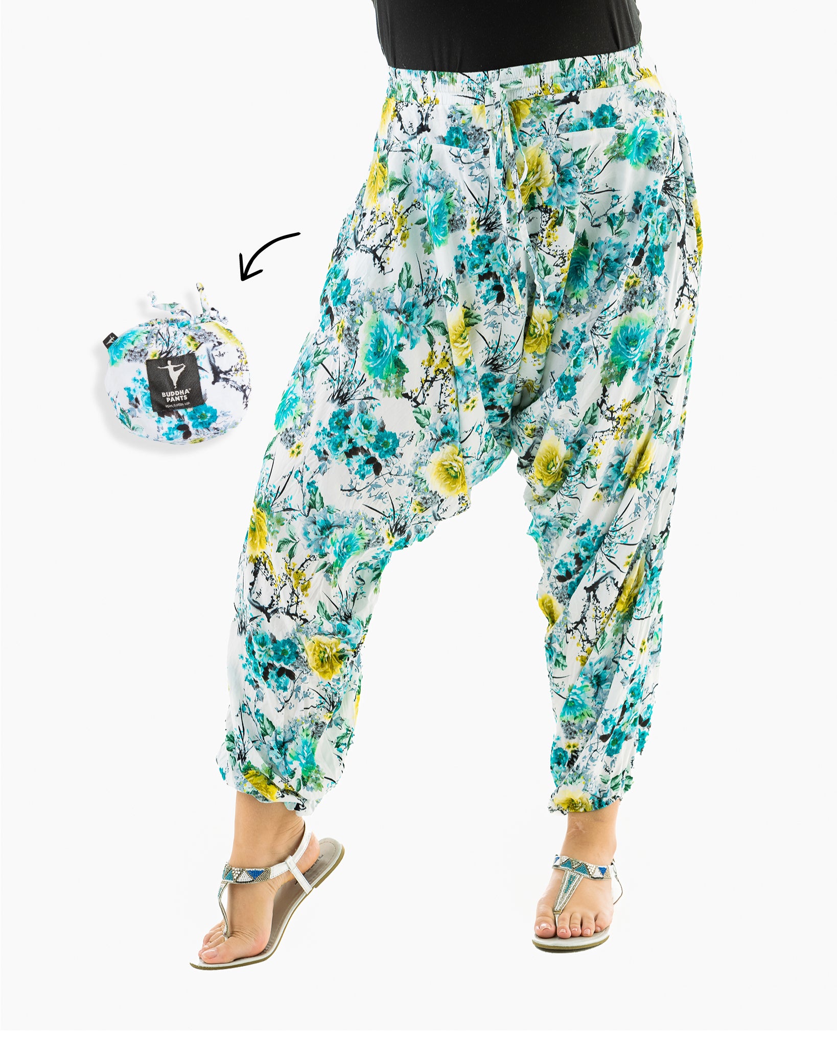 floral yoga pants #color_rose
