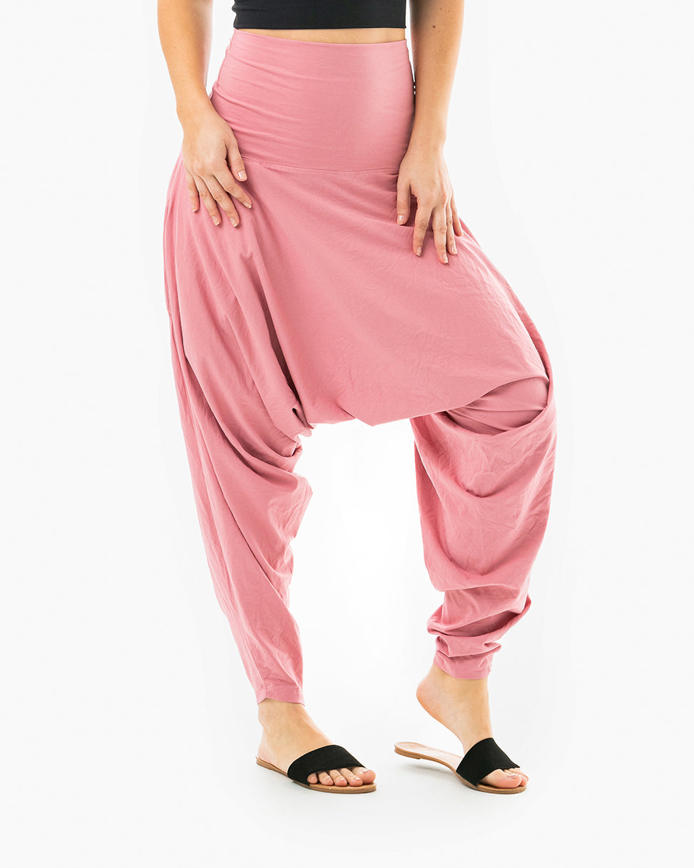 Batik Long Drop pants ~ Bamboo Yoga pants ~ Women Harem Pants ~ Lounge pants