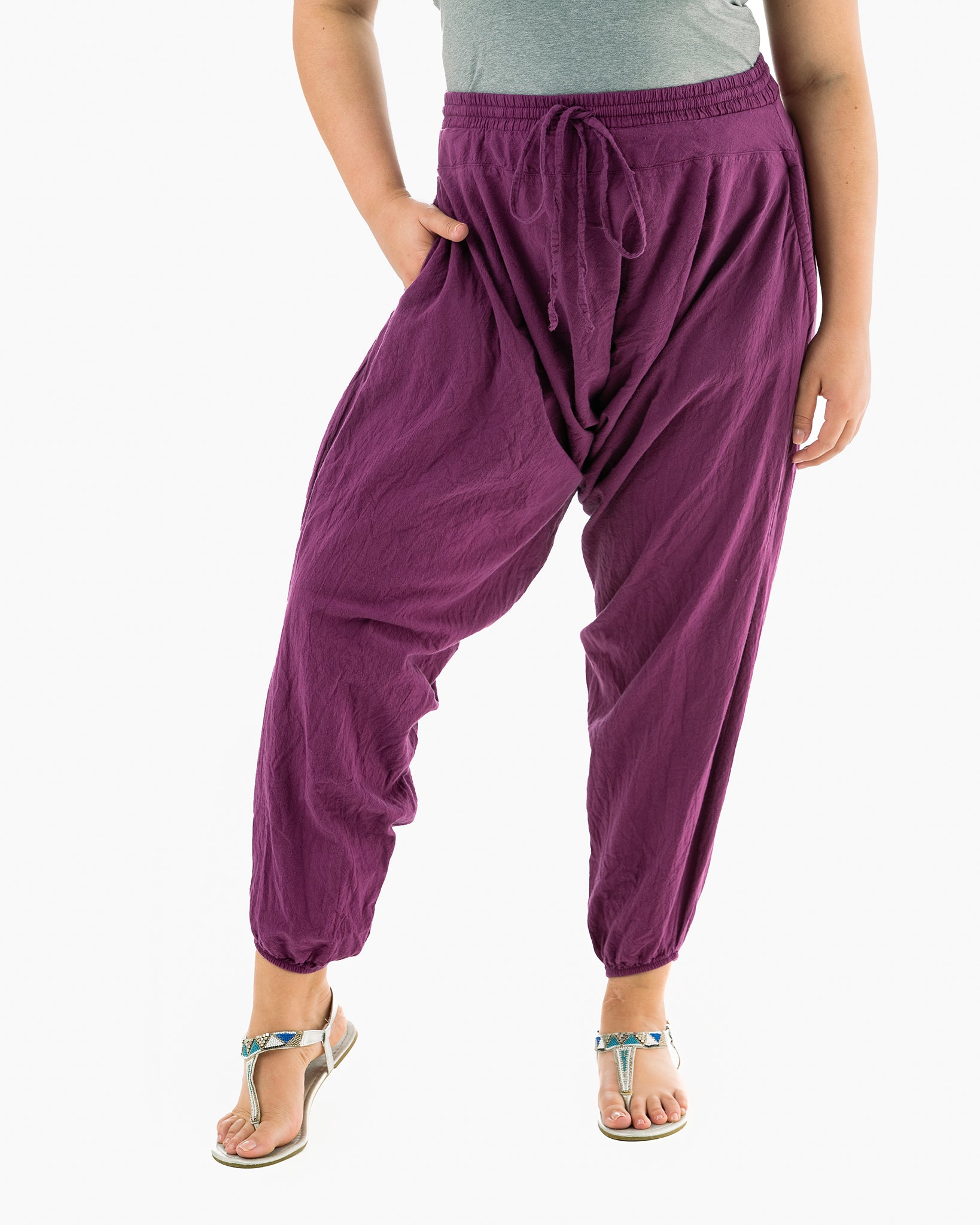 sarong pants#color_purple