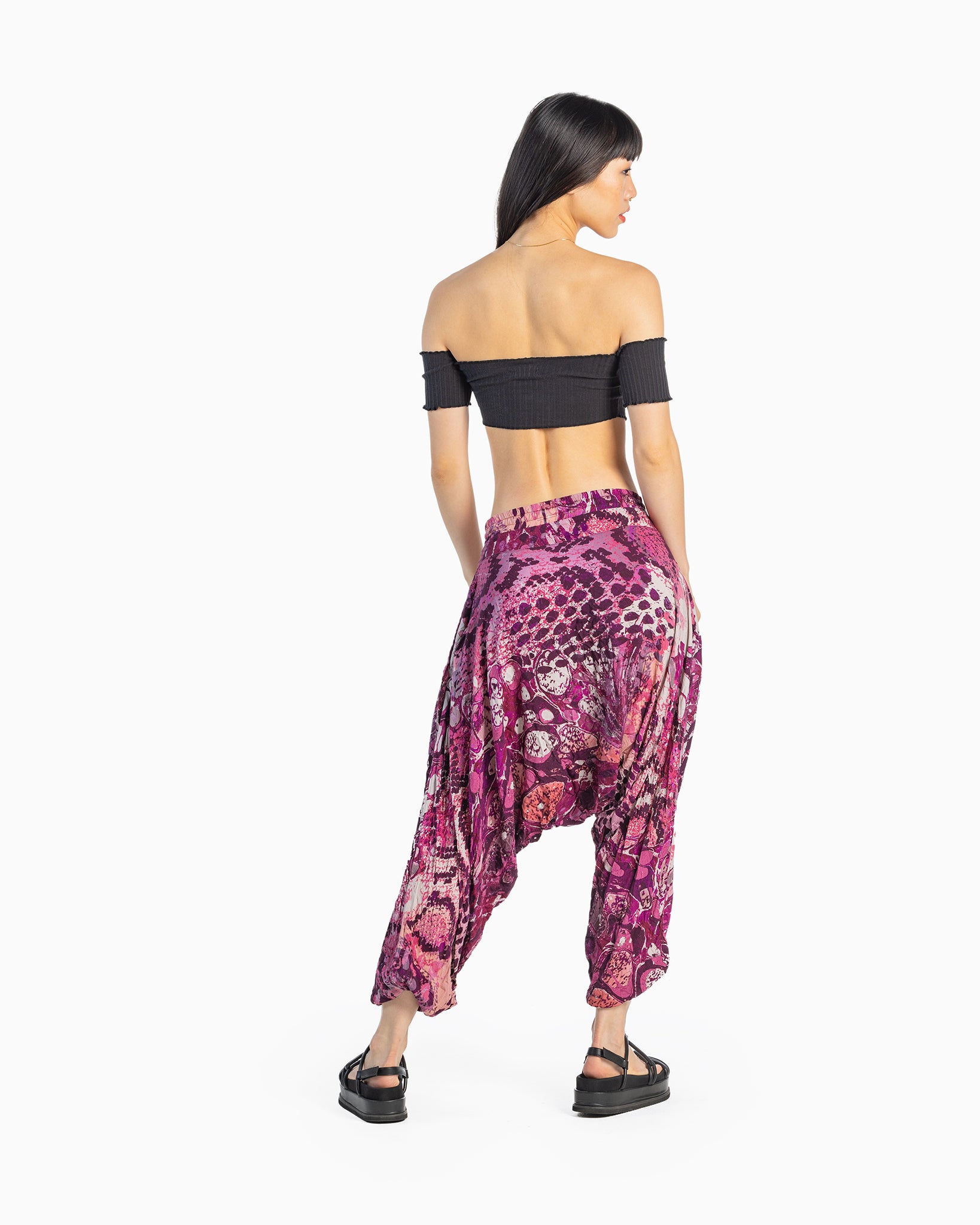 black harem pants