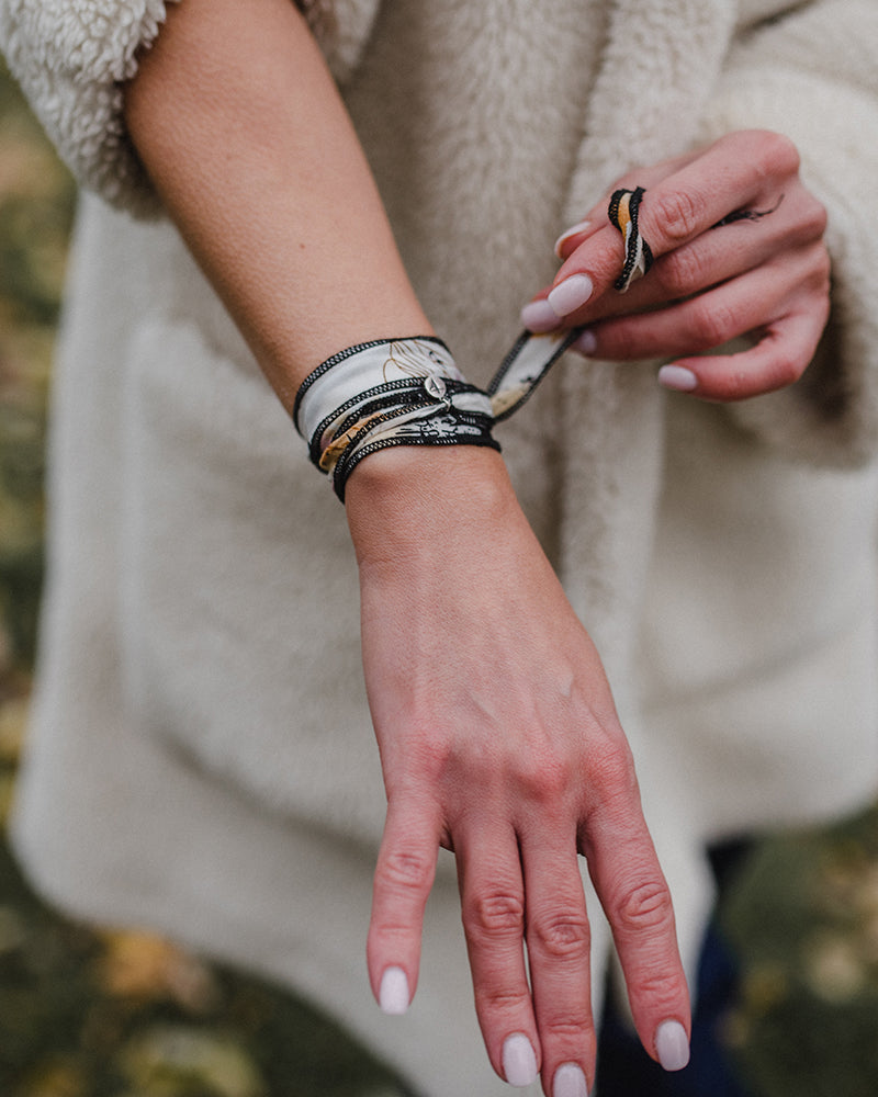 Flower Wrap Bracelets (3 PACK)