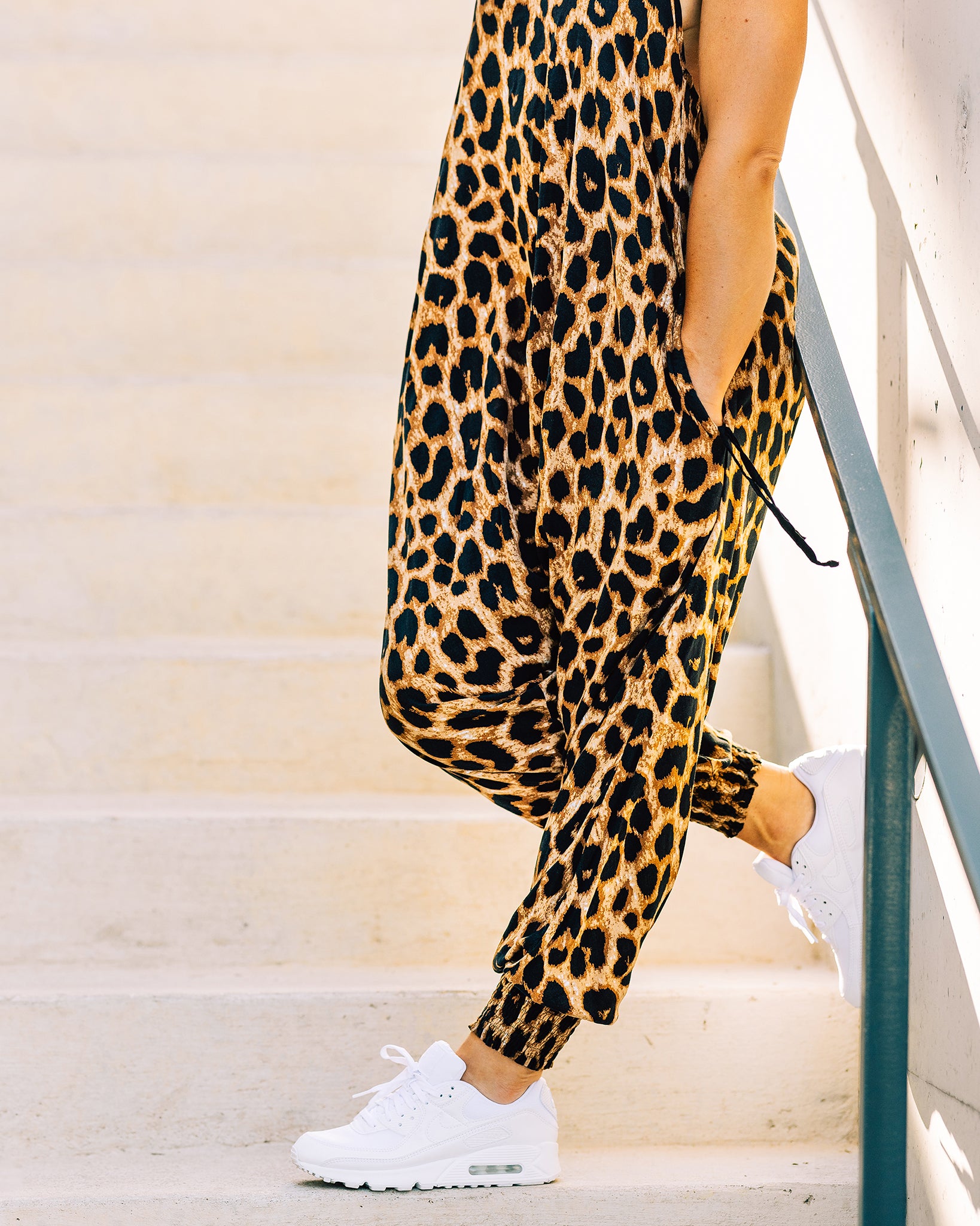 close up leopard print jumpsuit #color_leopard
