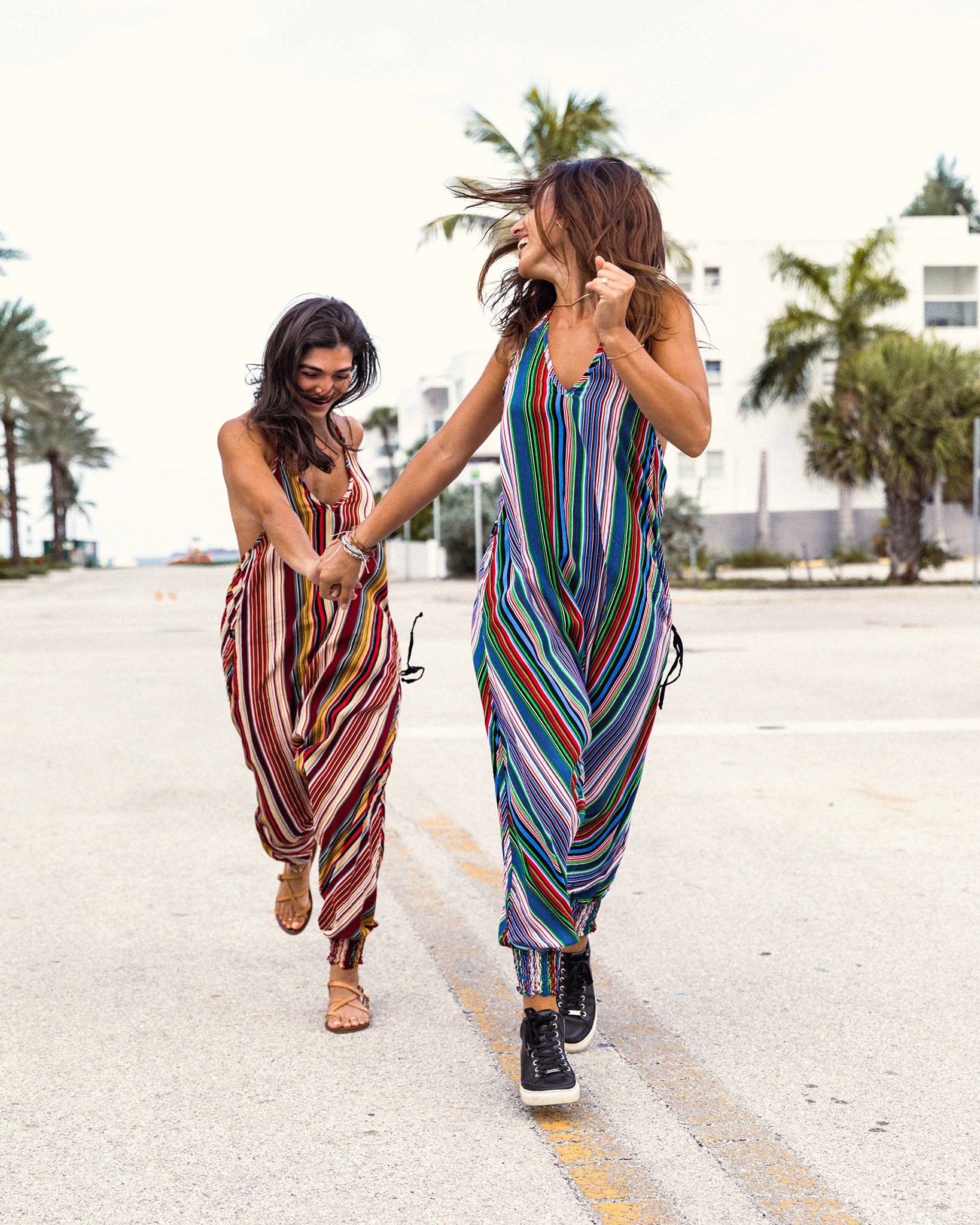 dance pants#color_red stripes #color_blue stripes