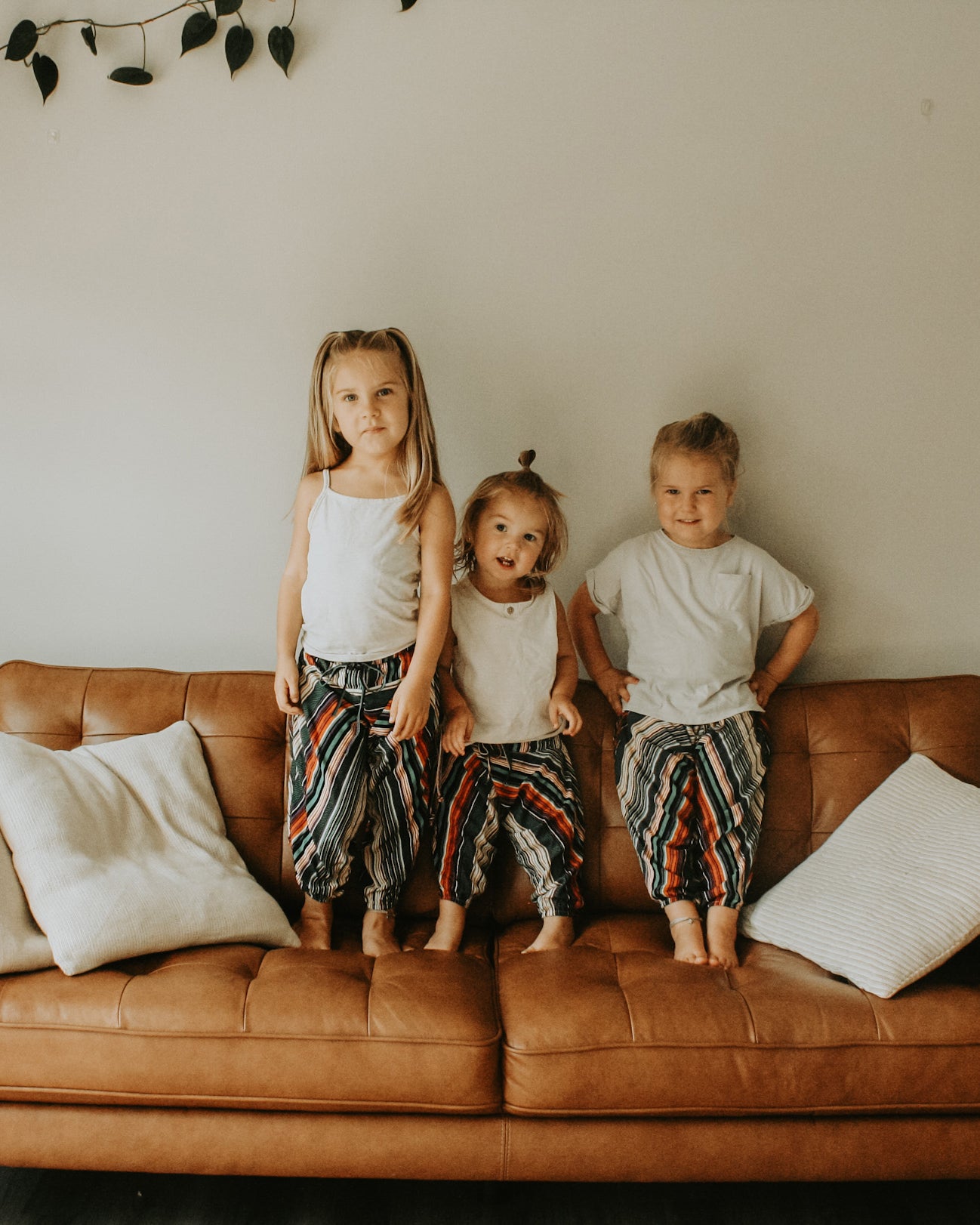 Kids Stripe Harem Pants