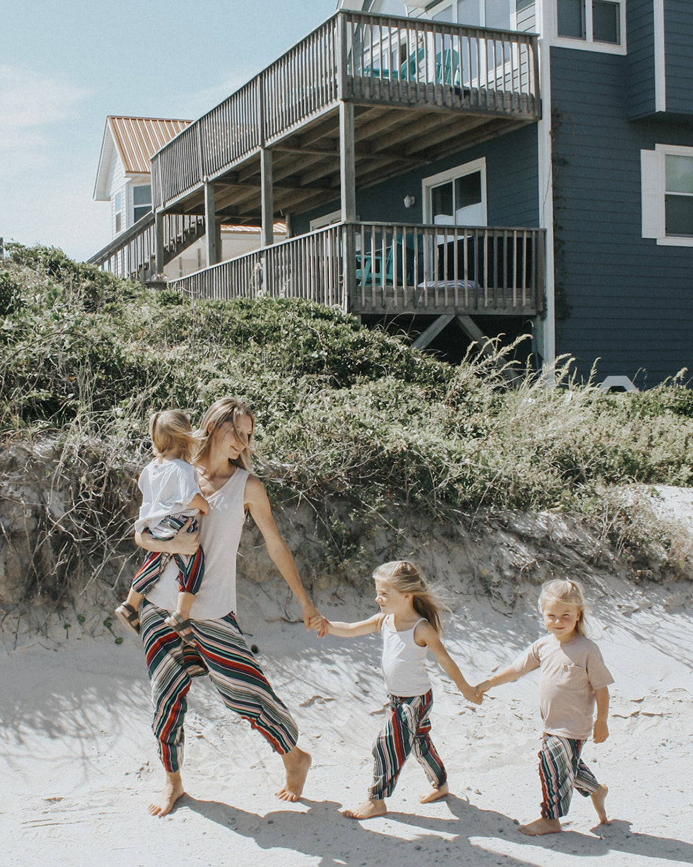 Blue Blossom Kids Harem Pants | Bohemian Island