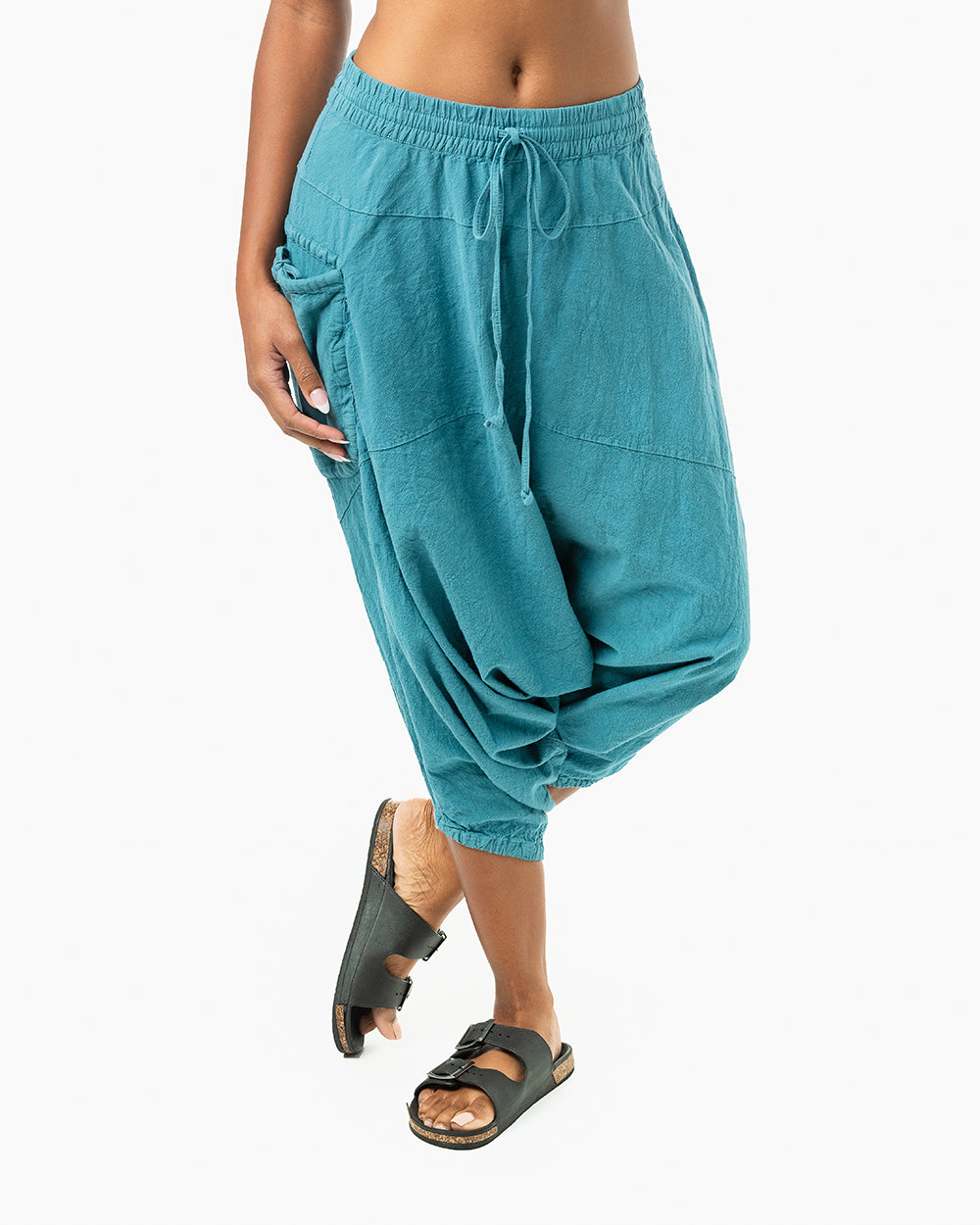 buddha pants#color_turquoise