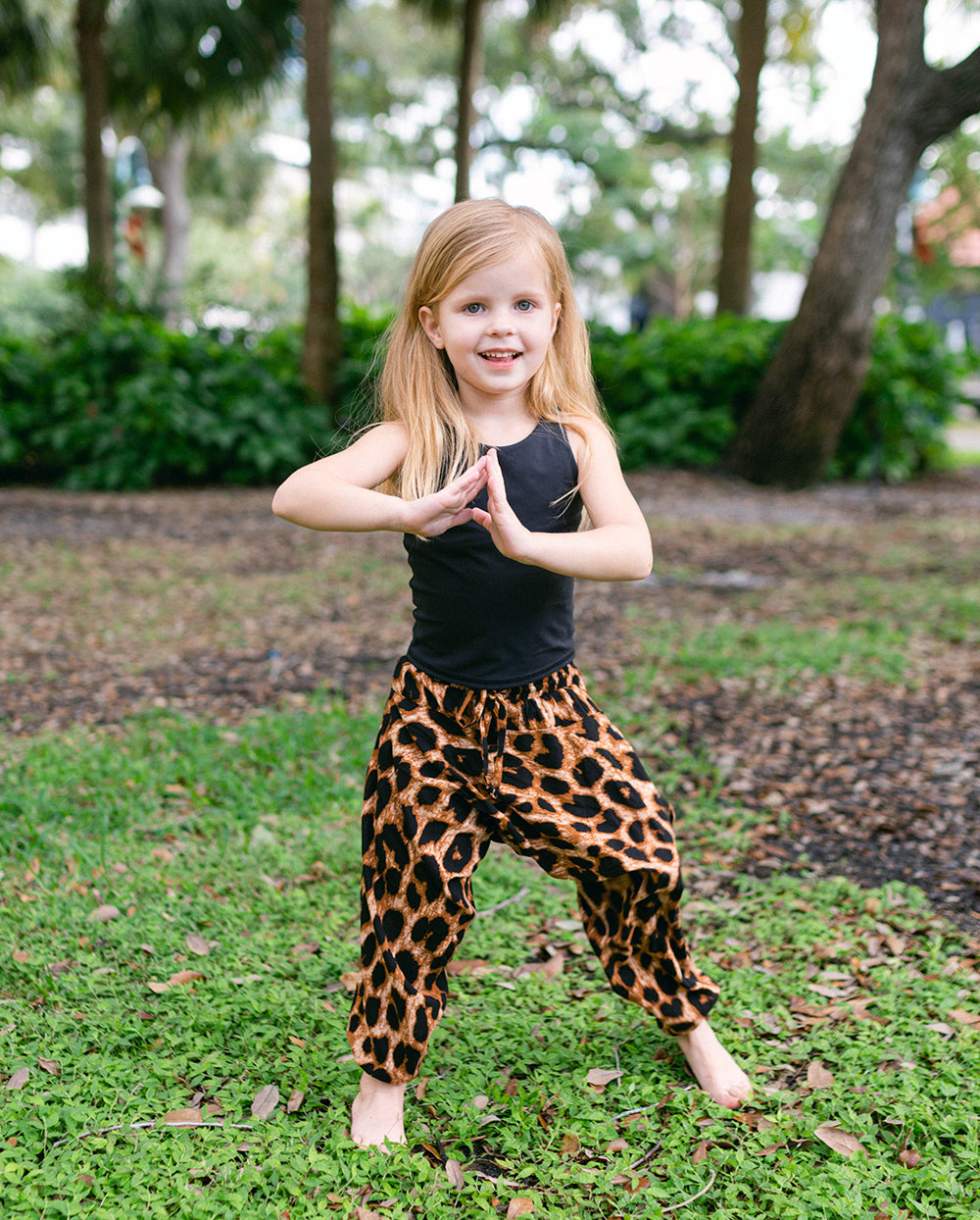 Kids Leopard Harem Pant
