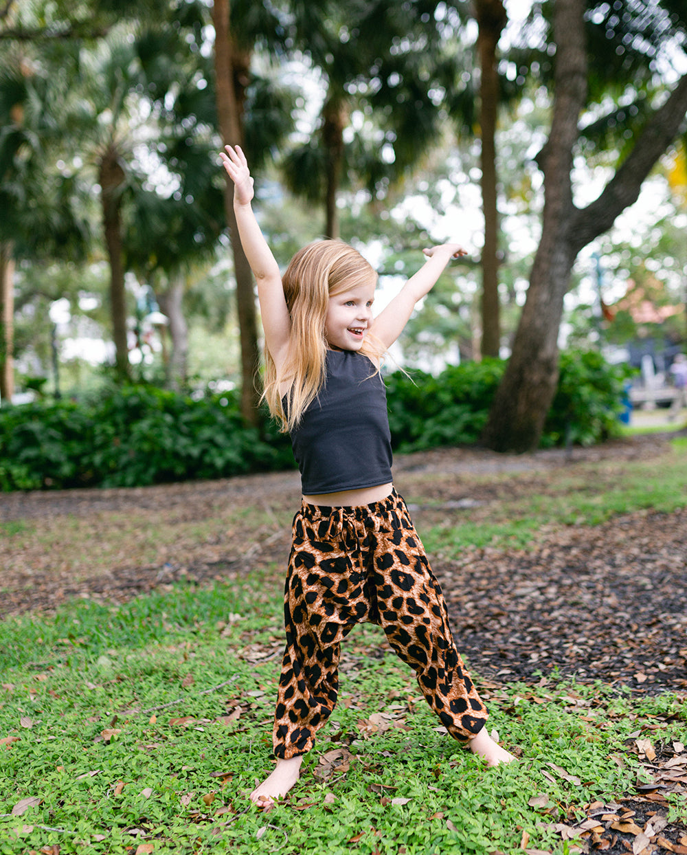 Kids Leopard Harem Pant
