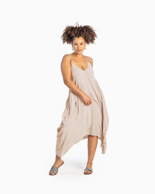 BLACK COTTON DRESS GENEVA