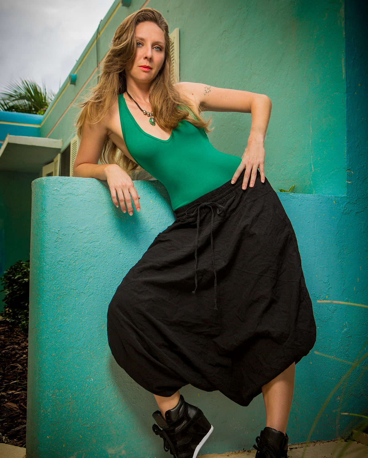 balloon pants #color_black