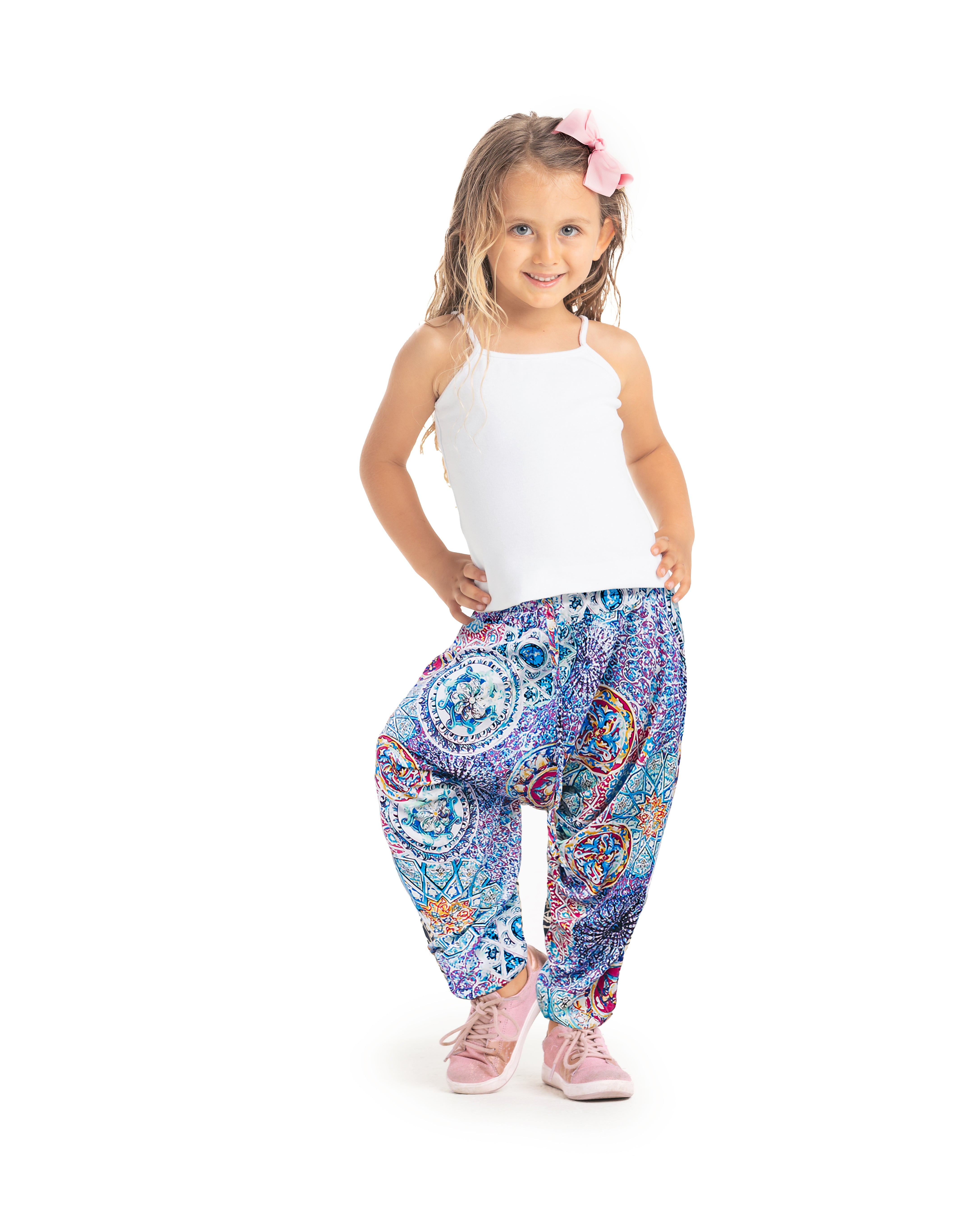 Kids Yoga Harem Pants For Toddlers, Boys & Girls
