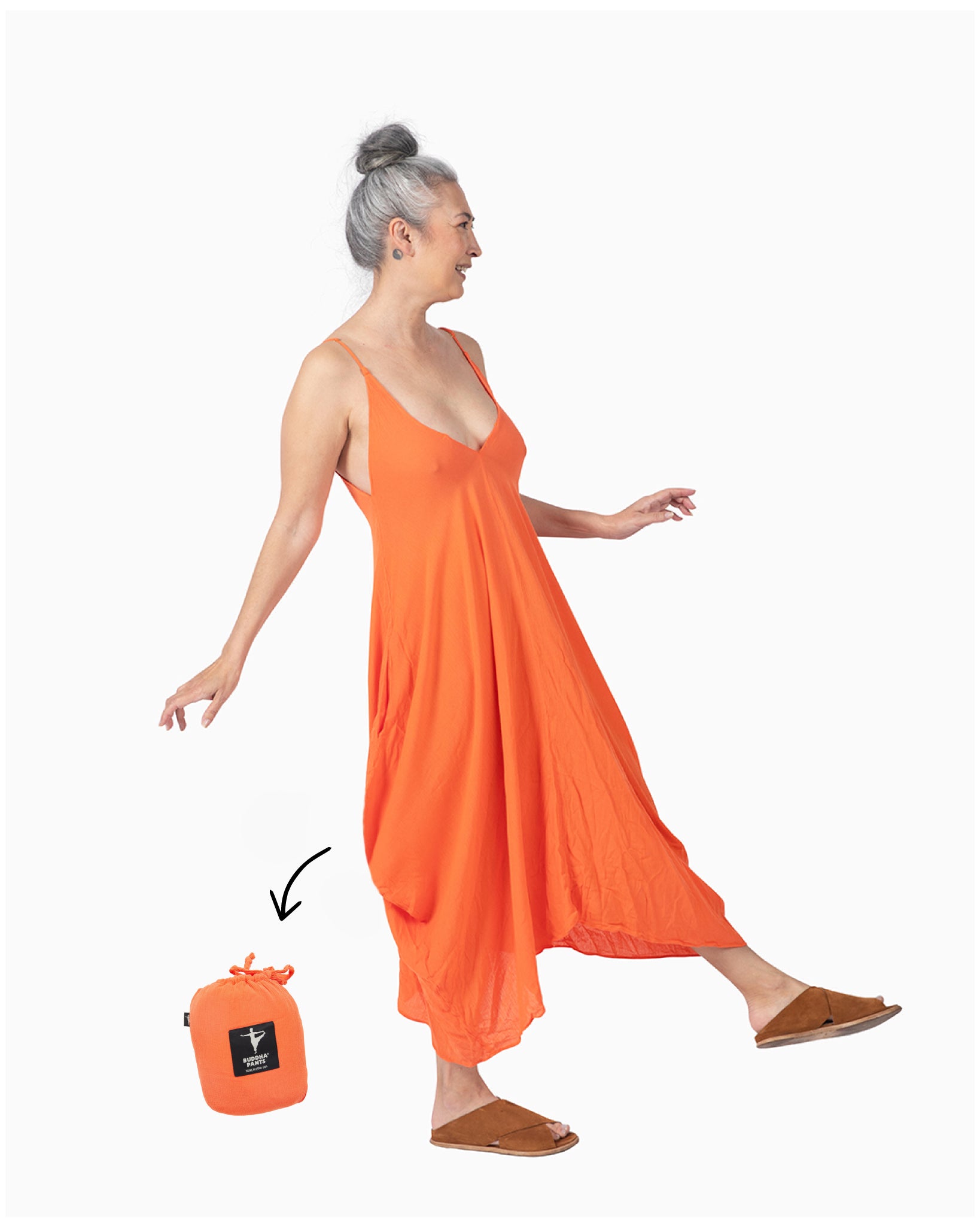 bright orange dress #color_tangerine