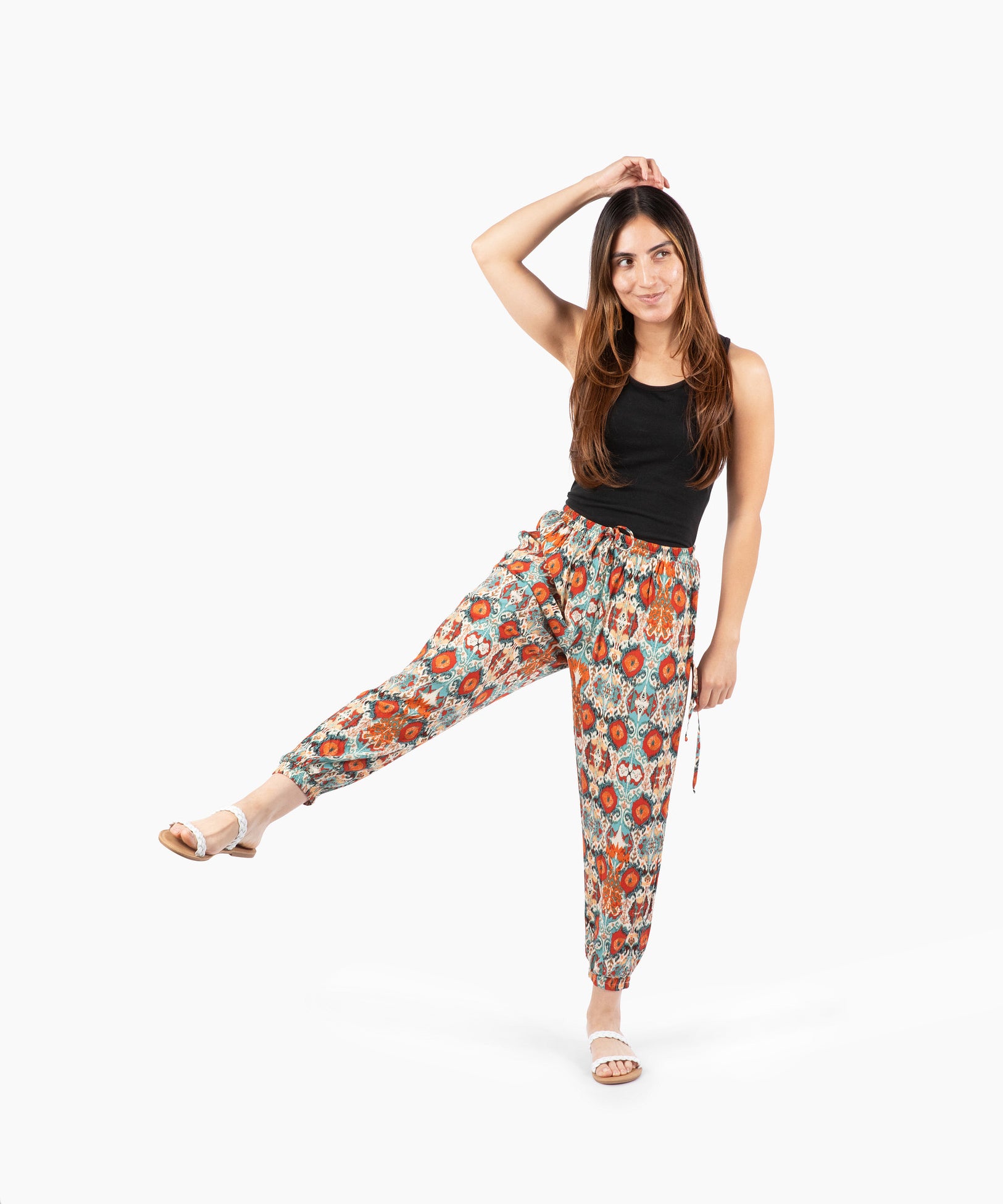 Miami Print Jogger Harem Pant