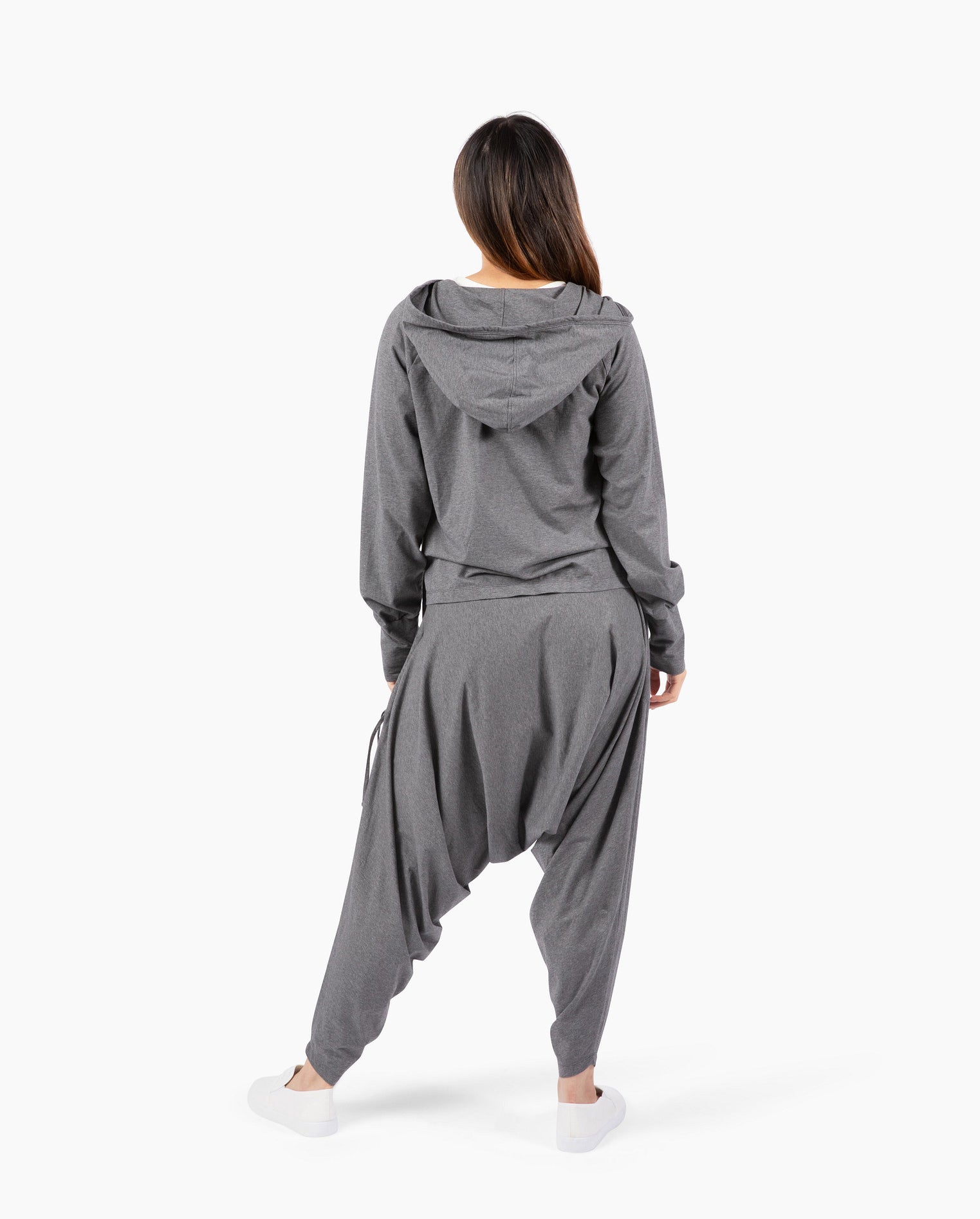 Relaxed-fit mc hammer pants and large hood sweatshirt #color_grey