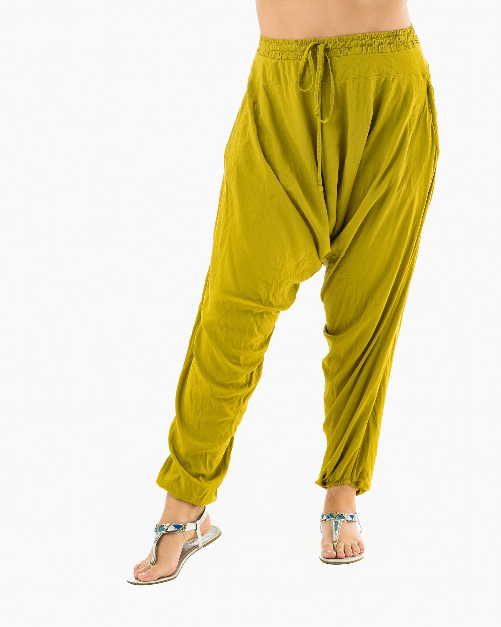 thai harem pants#color_olive