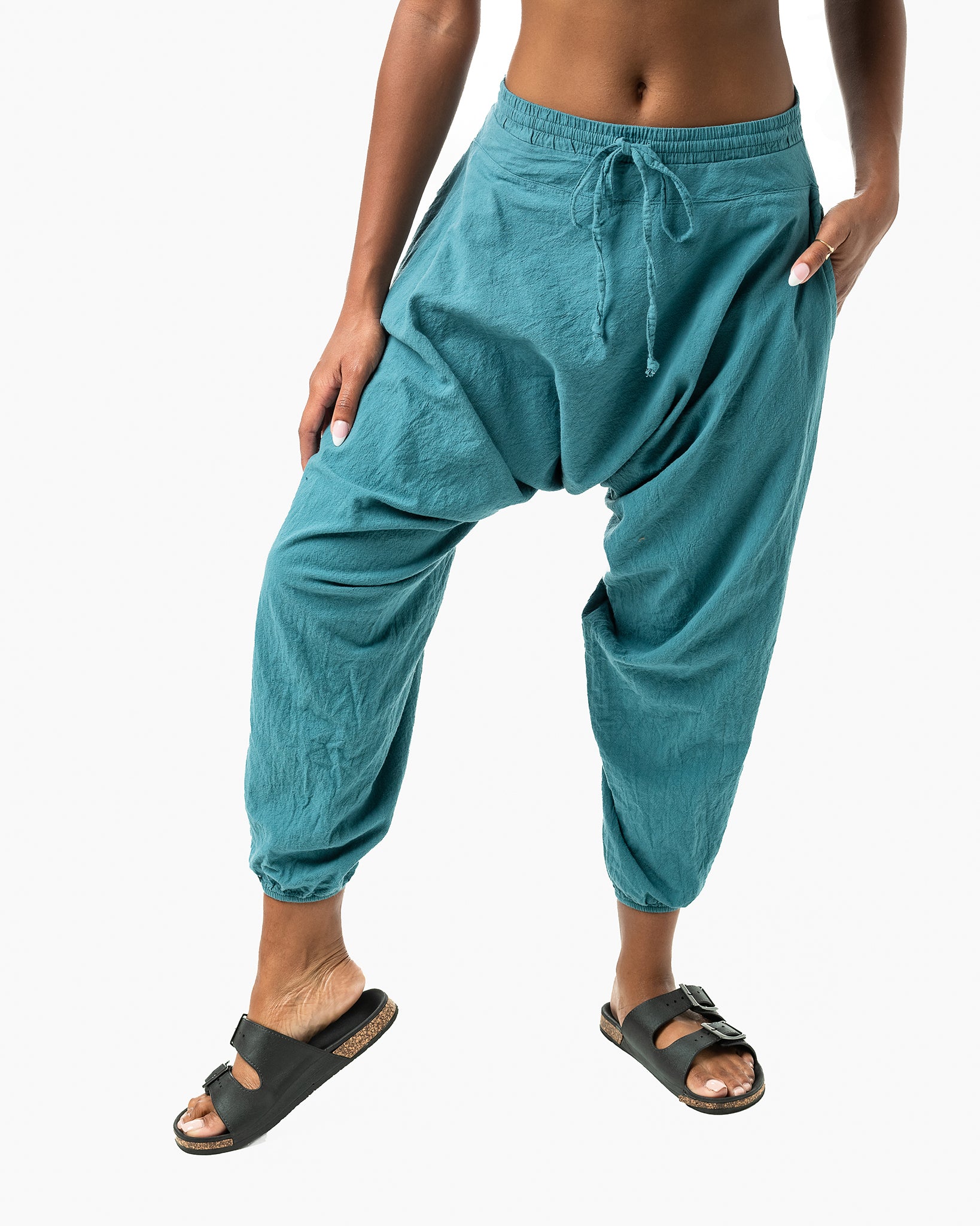 harem trousers#color_turquoise