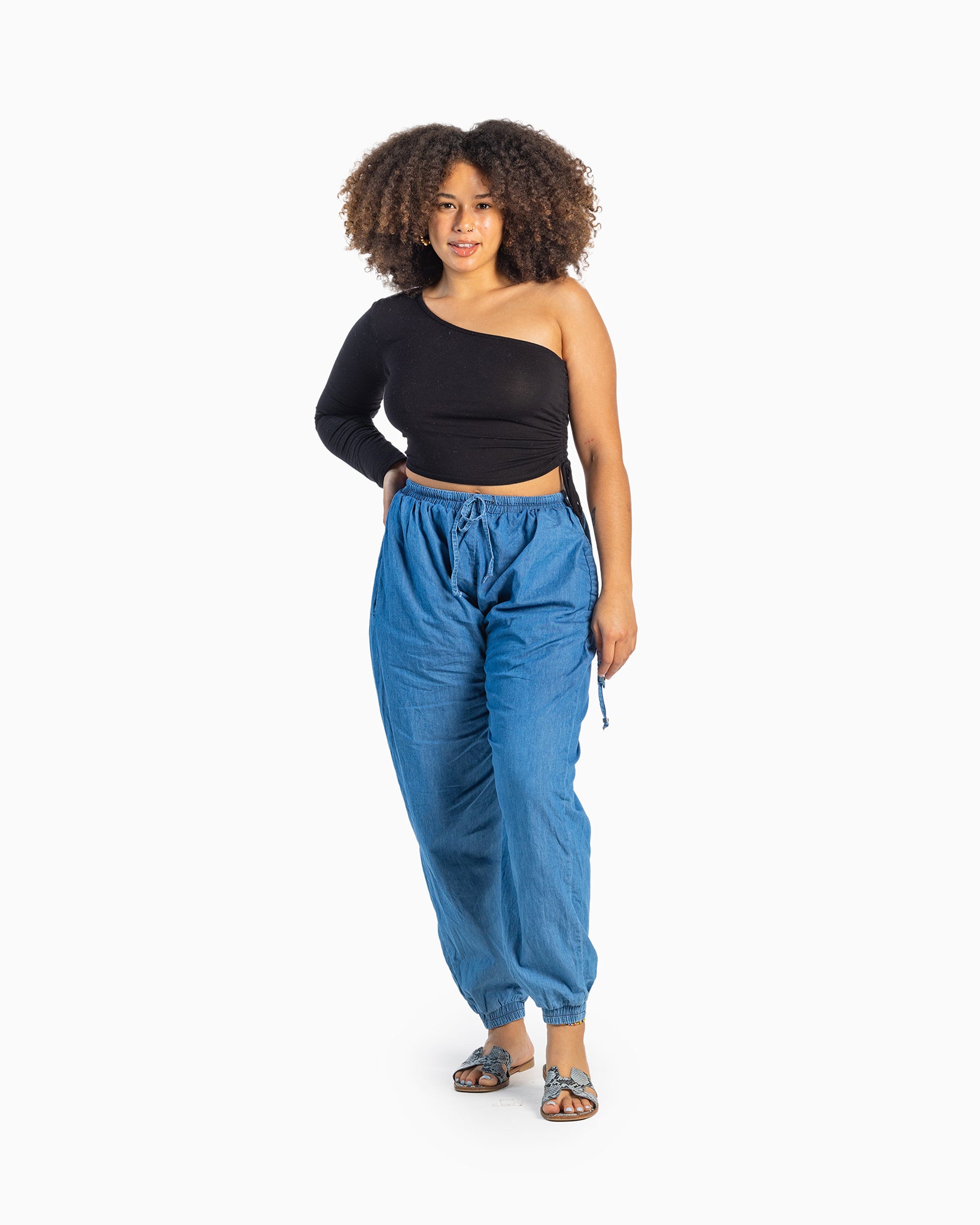 Plus size pants#color_jean