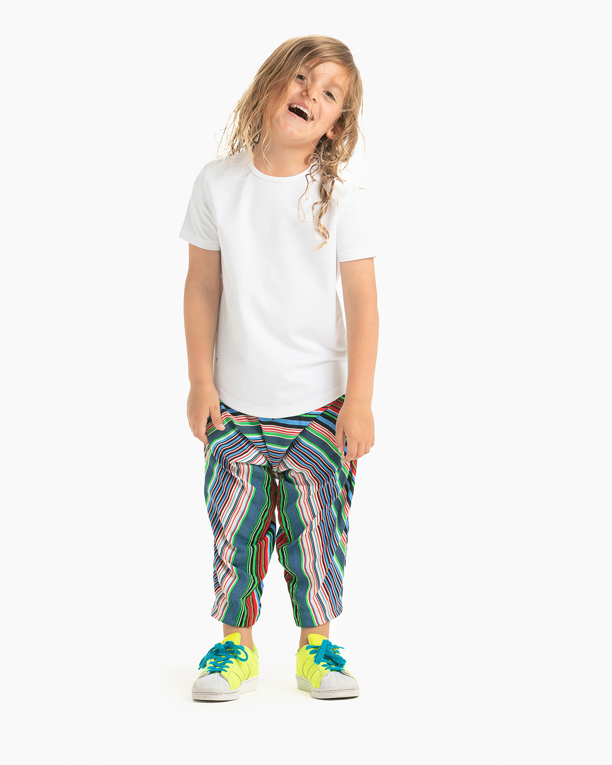 kids harem pants#color_blue stripes