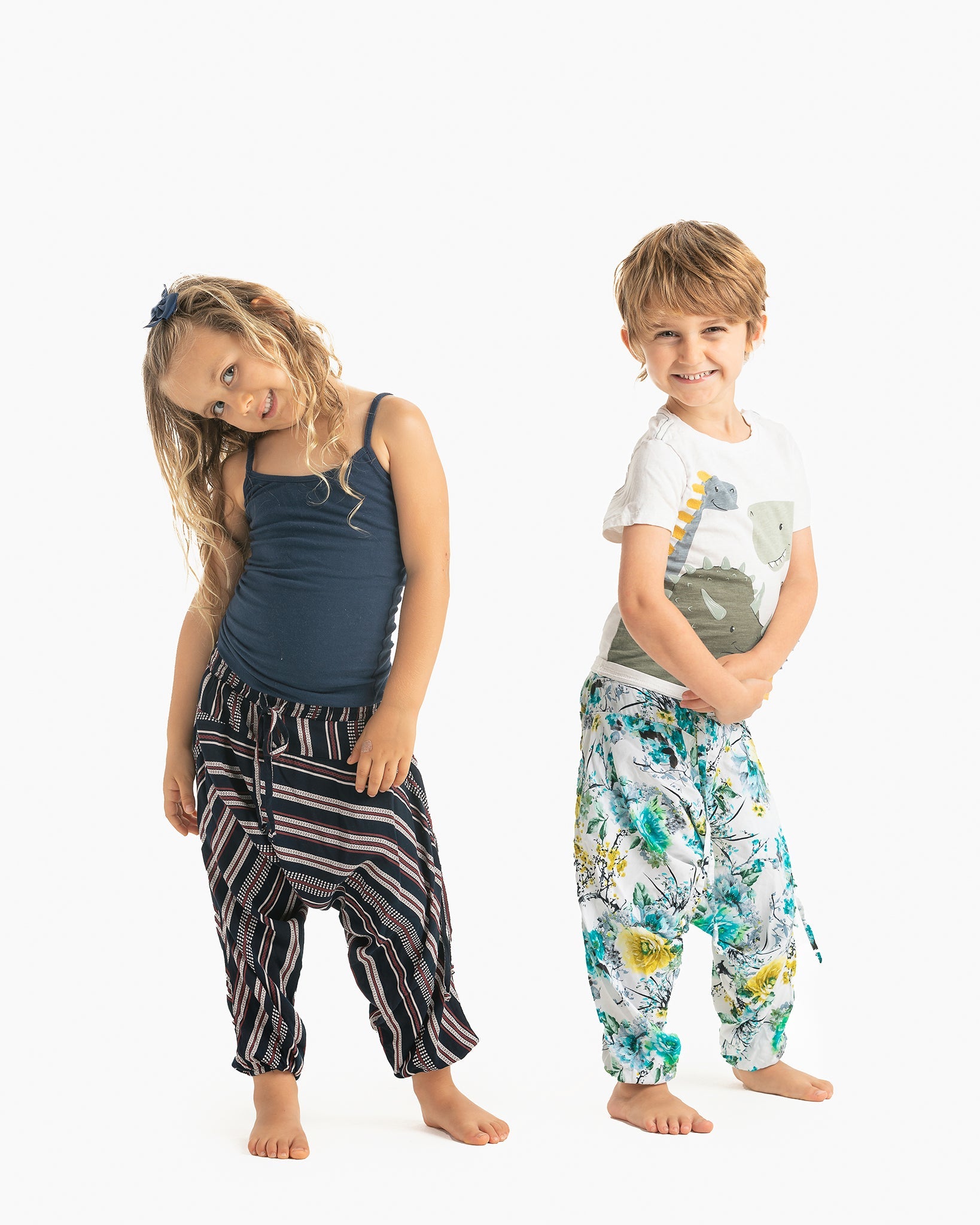 Buy Kookie Kids Full Length Harem Pant Printed Blue for Girls 910Years  Online in India Shop at FirstCrycom  10453856