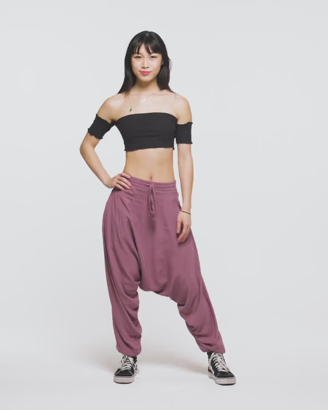 Capri Hammer Pants, Harem Pants, Baggy Pants, Hip Hop Pants, Black Japan  Symbol Printed Design 